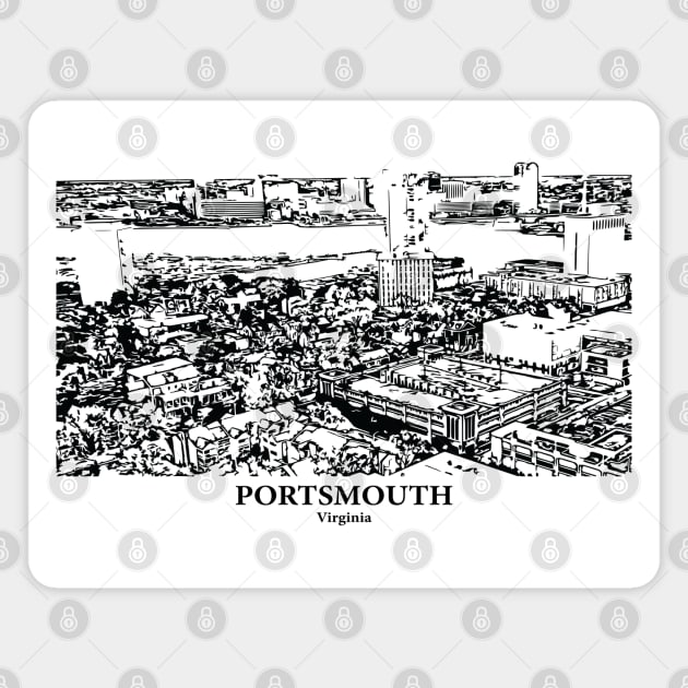 Portsmouth - Virginia Magnet by Lakeric